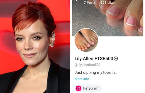 Lily Allen joins OnlyFans to sell foot